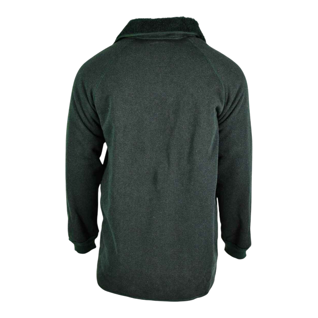 FLEECE JACKET - BELGIUM ARMY MILITARY SURPLUS - OD GREEN - LIKE NEW