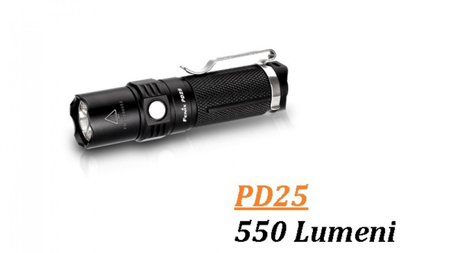 Flashlight Fenix PD25, water resistant