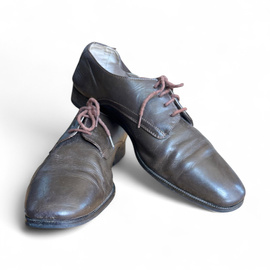 Bőrcipő - Román hadsereg katonai felesleg - Barna - Használt