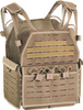 TAKTIKAI MELLÉNY BALLISZTIKUS LEMEZEKHEZ - LASERCUT, "MOLLE" RENDSZERREL - Defcon 5® - COYOTE TAN