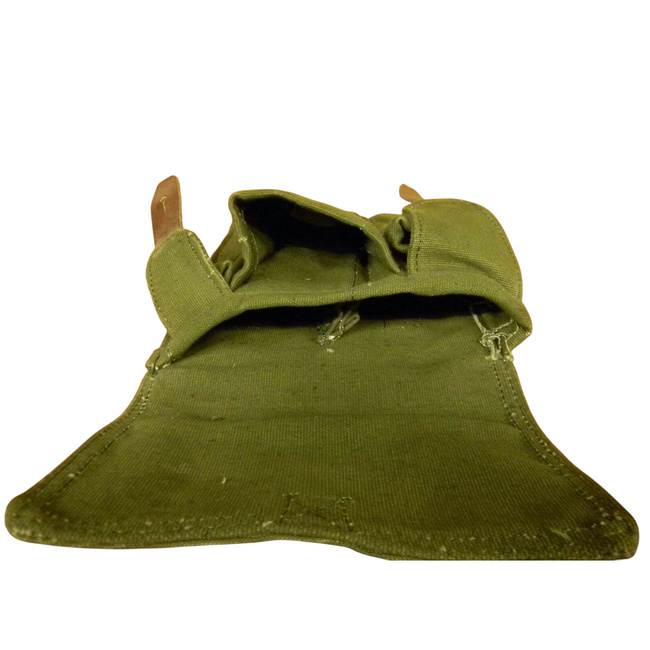 AK-47 PM TÁRHORDOZÓ - KATONAI FELESLEG ROMÁN HADSEREG - OD ZÖLD - TEXTIL/BŐR ANYAG - HASZNÁLT