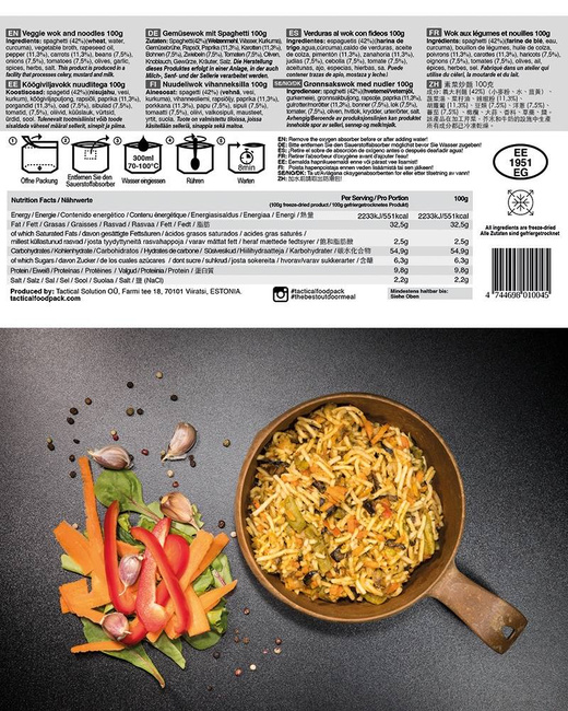 TACTICAL ÉLELMISZER® VEGGIE WOK NOODLES