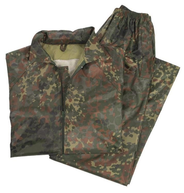 WET WEATHER SUIT - WITH CARRYING BAG - Mil-Tec - FLECKTARN
