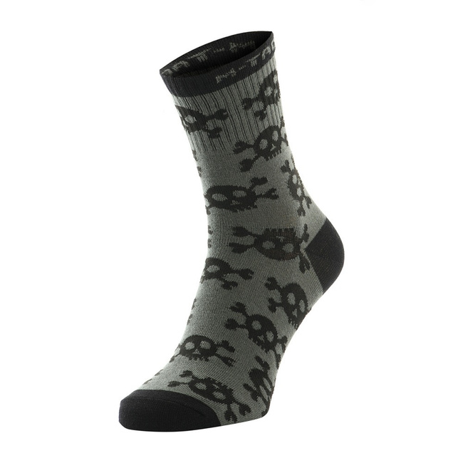 Lightweight Socks - Mk.3 Pirate Skull - Olive - M-Tac