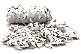 CAMOUFLAGE NET - "PRO CRAZY CAMO" - Mil-Tec® - WHITE - 2.4 x 3 M