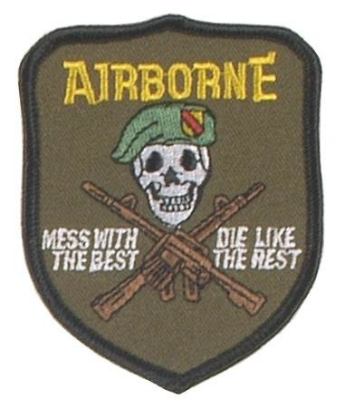TAPASZ U.S. AIRBORNE - MESS WITH THE BEST 85 x 70 MM