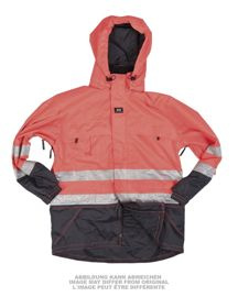 GERMAN WORK JACKET - SCOTCHLITE™ - WITH HOOD - ORANGE 3M - USED