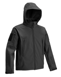 SOFTSHELL TAKTIKAI KABÁT - FEKETE
