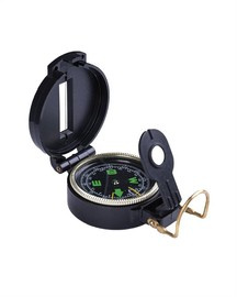 ENGINEER MILITARY COMPASS - BLACK PLASTIC CASE