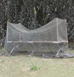 Brit.215x90x140cm Mosqu. Net W.bars Used