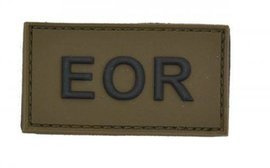 "EOR" VELCRO PATCH - FEKETE/OD
