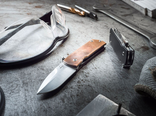 AUTOMATIC KNIFE SHAMSHER COPPER - BOKER PLUS