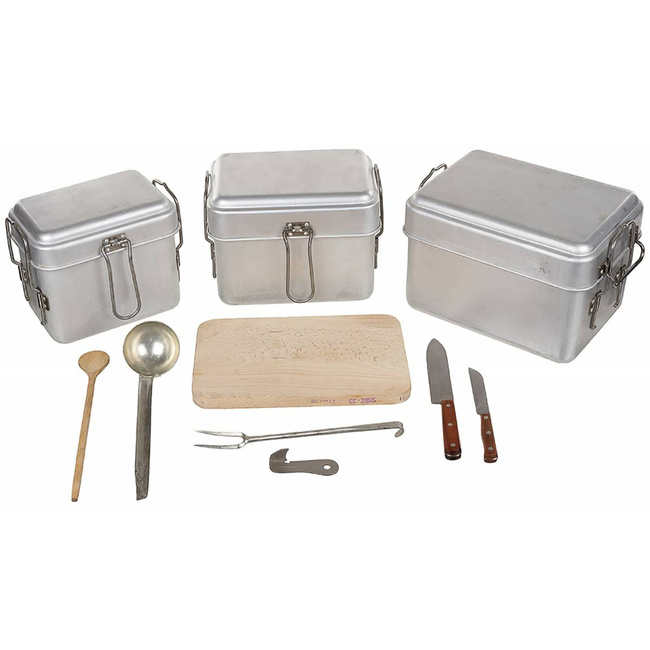 TEREPI KONYHAI KÉSZLET V54 - KATONAI FELESLEG CSEHSZLOVÁK HADSEREG - HASZNÁLT