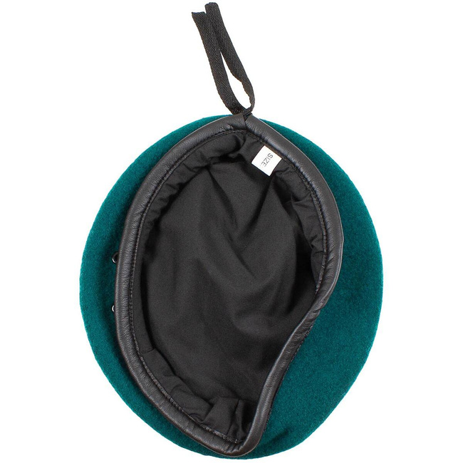 EMERALD GREEN BERET - MILITARY SURPLUS FROM THE FRENCH ARMY - LIKE NEW