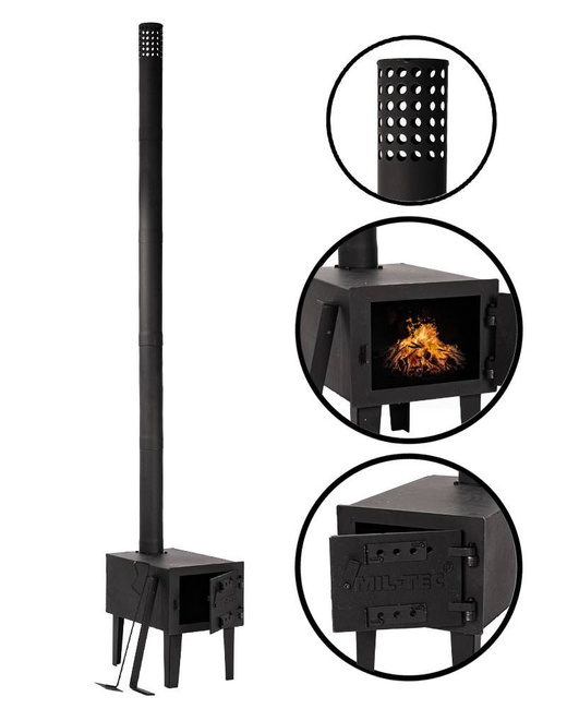 19,5KG COMPLETE TENT STOVE - MILTEC