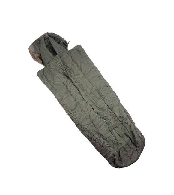 MUMMY SLEEPING BAG - 200 CM - OD (Olive Drab) - GREEK MILITARY SURPLUS - USED