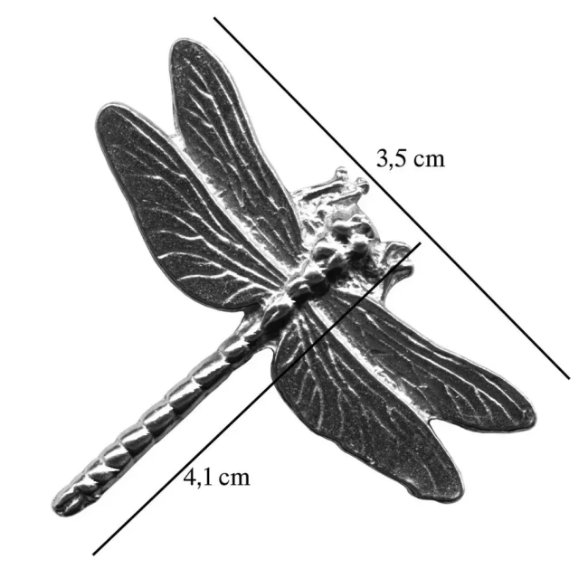 Hunting Hat Pin - Dragonfly - Silver