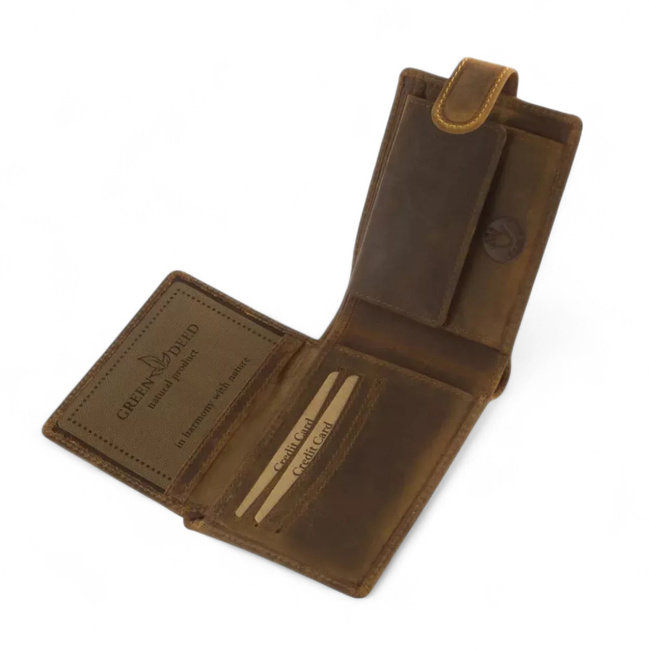 Bőrpénztárca vadászoknak mintával - Kutya - Barna - GreenDeed