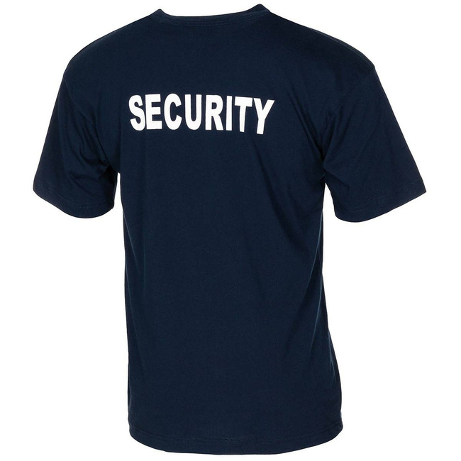 COTTON T-SHIRT WITH "SECURITY" PRINT - MFH® - NAVY BLUE