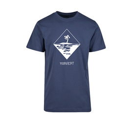 T-SHIRT - FORVERT PRINT -  VINTAGE BLUE - MORRO BAY - BRANDIT