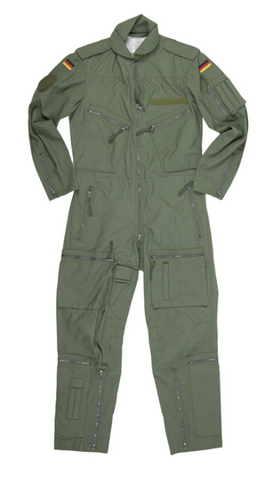 German Sage Green Flight Coverall 3-lay.-lam.used