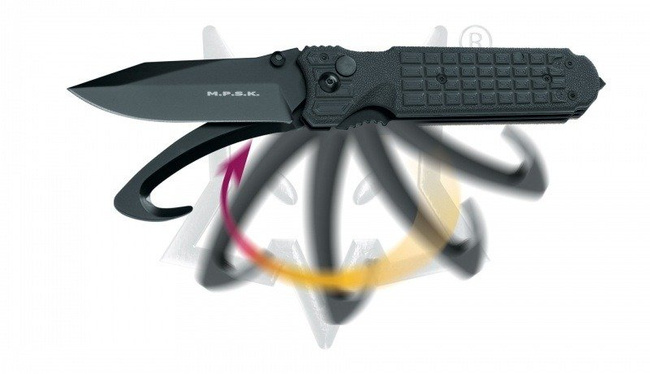 Fox kés M.P.S.K. Multi Purpose Survival Knife - Survival Rescue fekete