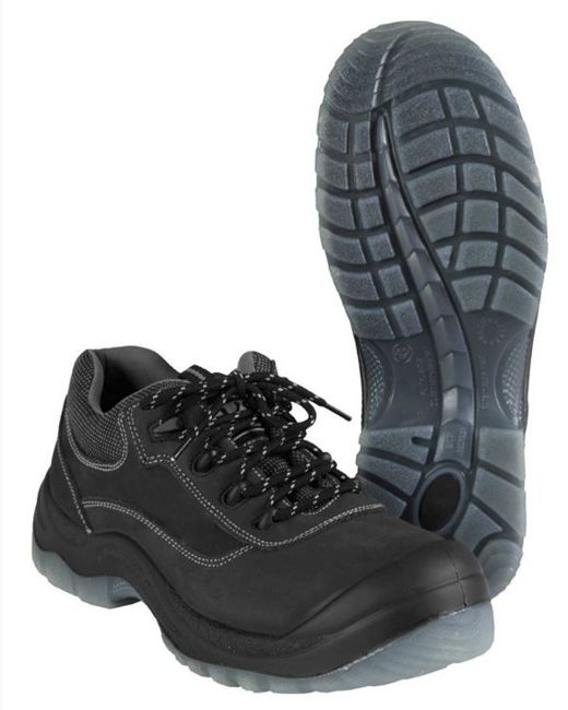 Munkavédelmi cipő műanyag orral, Fekete