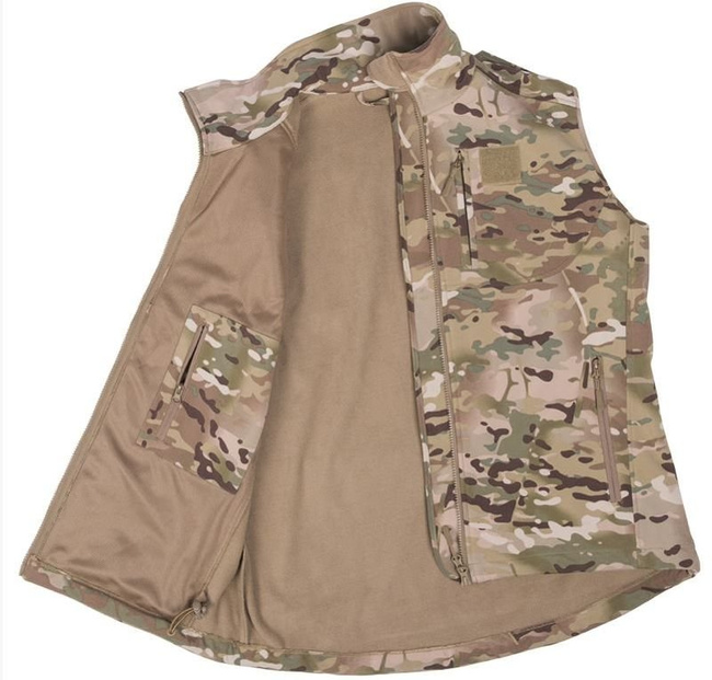 Softshell mellény, Multicam