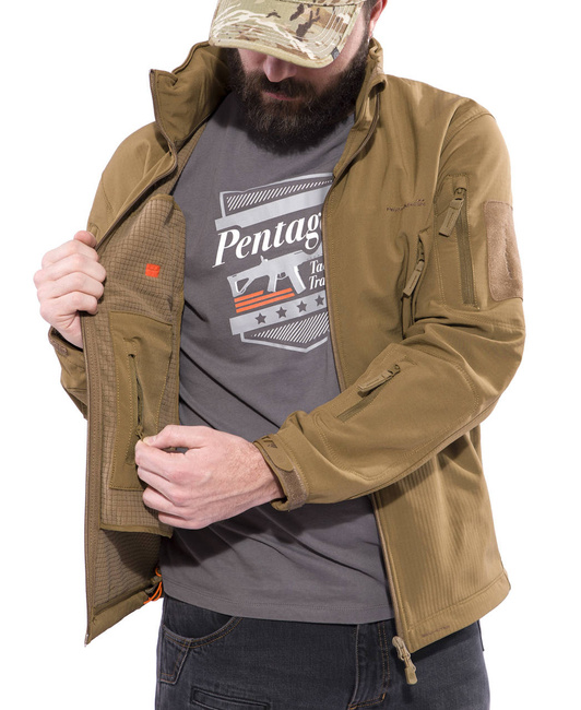 VÍZÁLLÓ ESŐKABÁT - ARTAXES SOFTSHELL - PENTAGON® - COYOTE